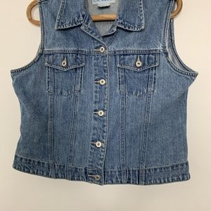 L.A. Blues Jackets & Coats - L.A. Blues Denim Button-up Vest Mid Wash XL #2804 L.A. Blues Jackets & Coats - L.A. Blues Denim Button-up Vest Mid Wash XL #2804